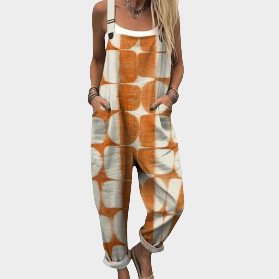 Women's Comfortable Printed Dungarees