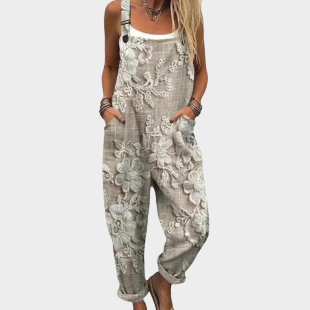 Women's Comfortable Printed Dungarees