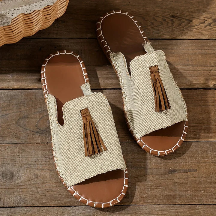 Leena | Women's Cushioned Open-Toe Comfortable Flat Orthopedic Sandals