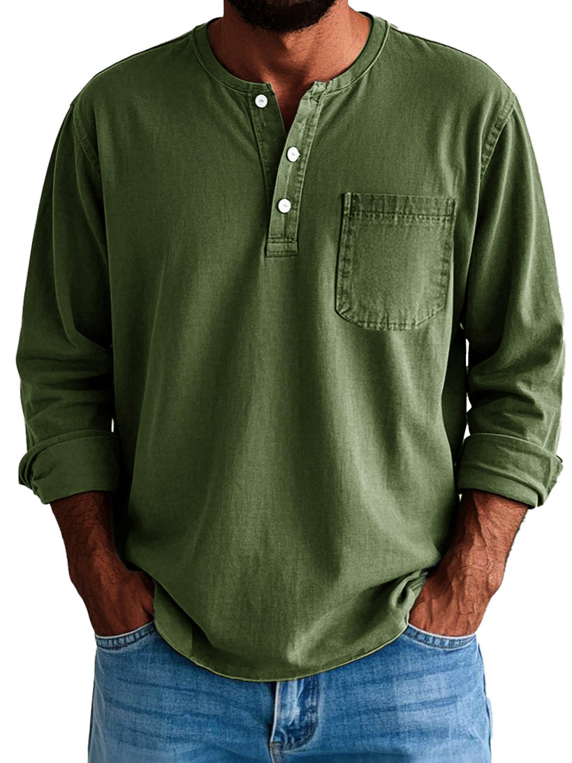 Logan | Men's Longline Long Sleeve Shirt