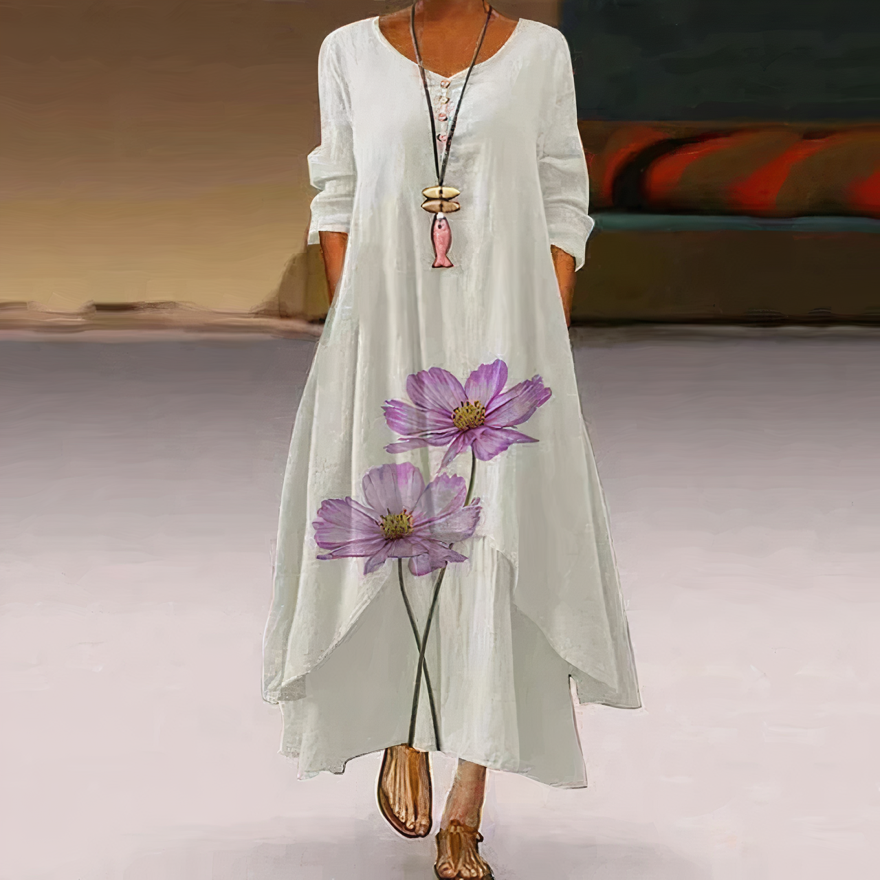 Félicie | Women's Elegant Maxi Dress Featuring Refined Details and a Flattering Fit