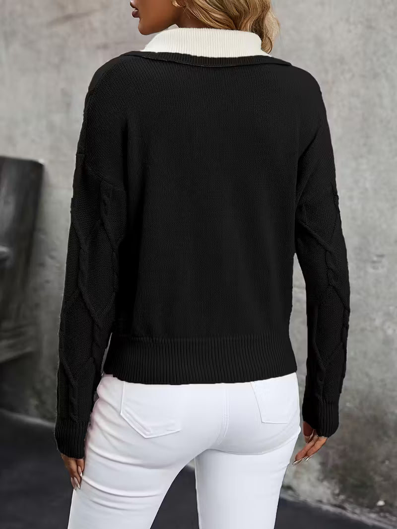 Isolde | Women's Elegant Collared Jumper