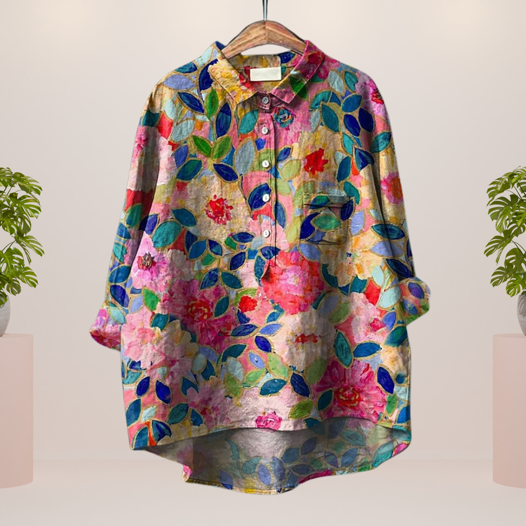 Freya | Women's Trendy Fashion Print Art Shirt