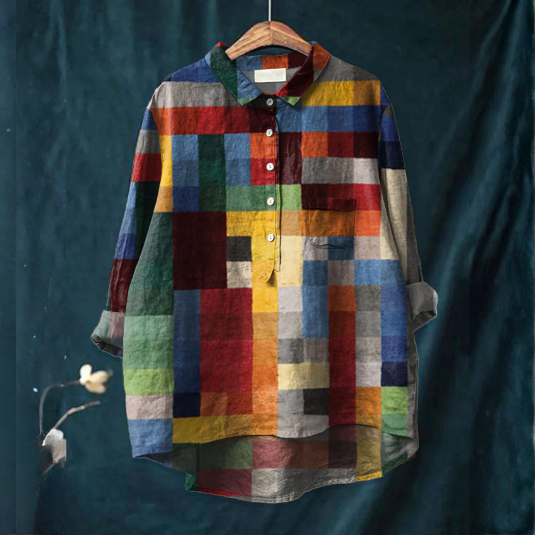 Mirella | Longline Patterned Shirt