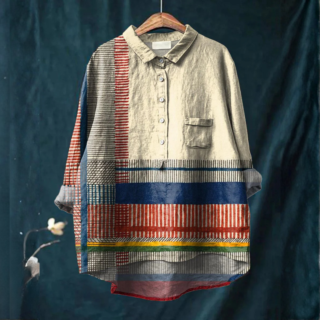 Zaira | Women's Longline Printed Shirt