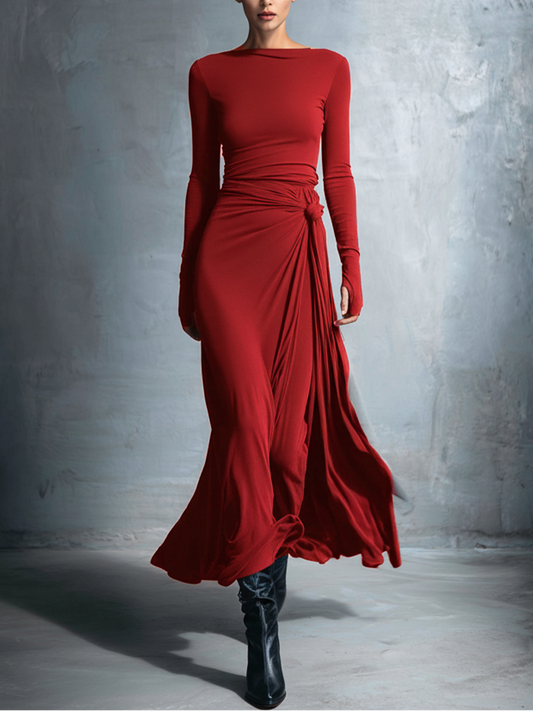 Women's Vittoria ❘ Side Knot Maxi Dress
