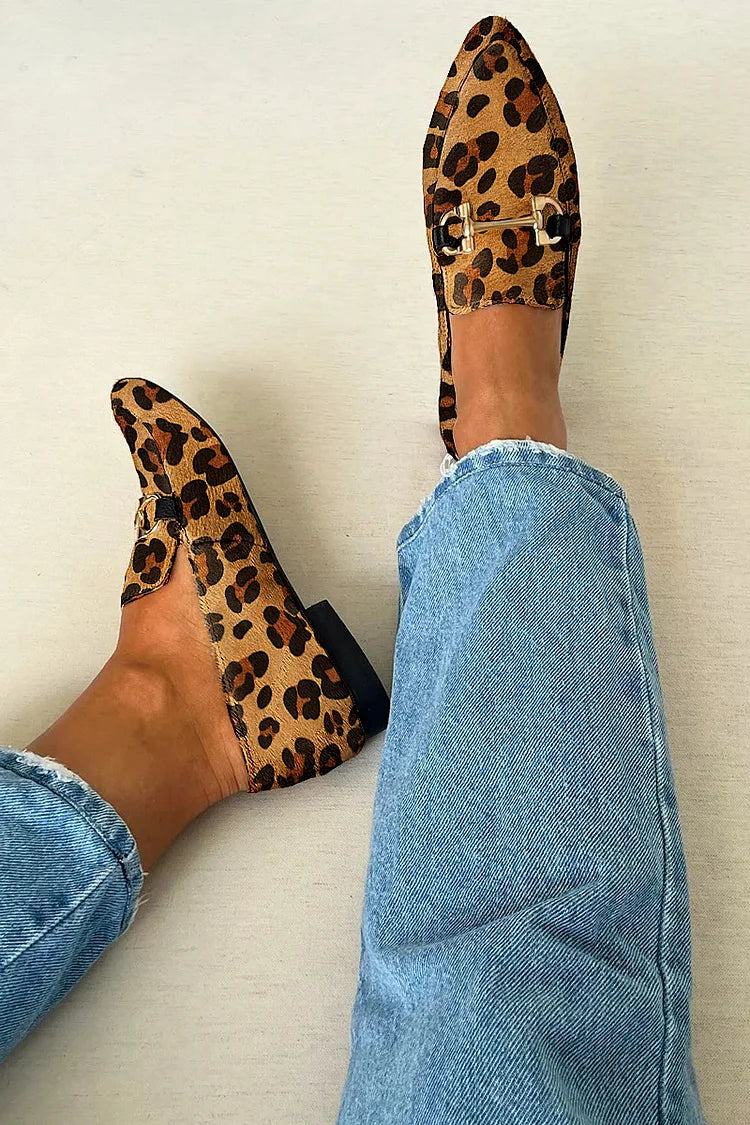 Women's Cushioned Buckle Loafer With Metallic Detail