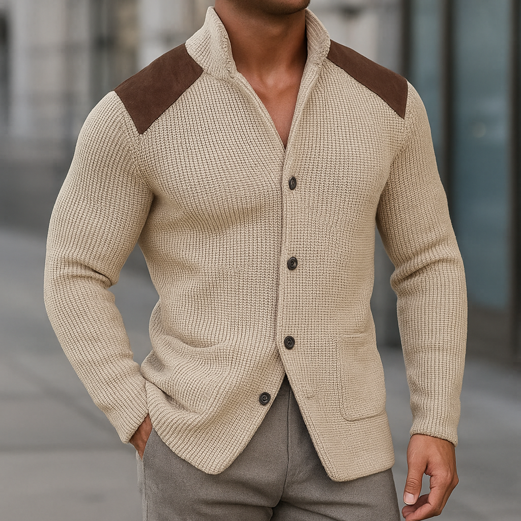 Silvoro | Men's Texture Blazer with Pockets