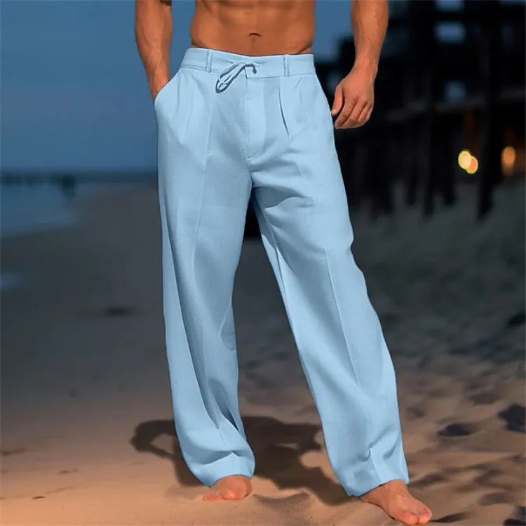 Nerry | Men's Relaxed Beach Trousers with Drawstring