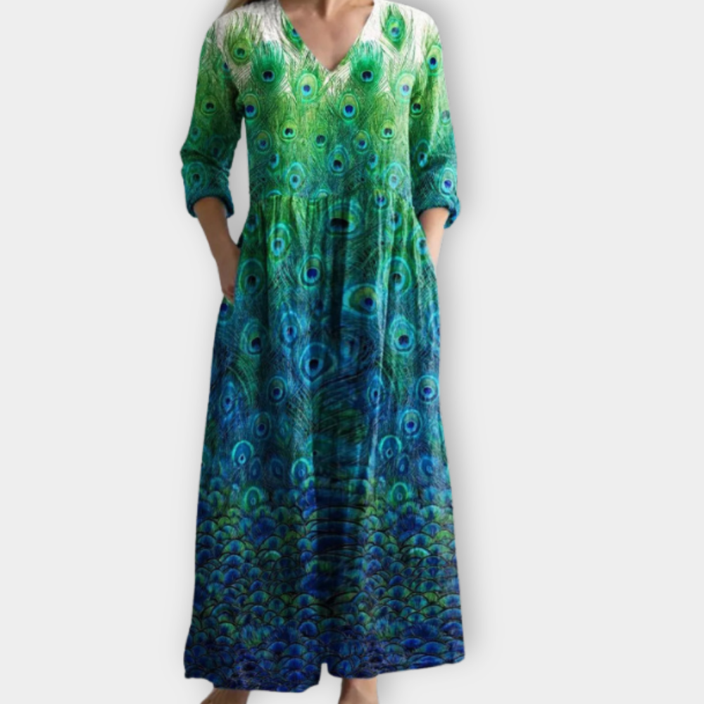 Wendelina | Women's Boho Maxi Dress Made of Soft Premium Fabric