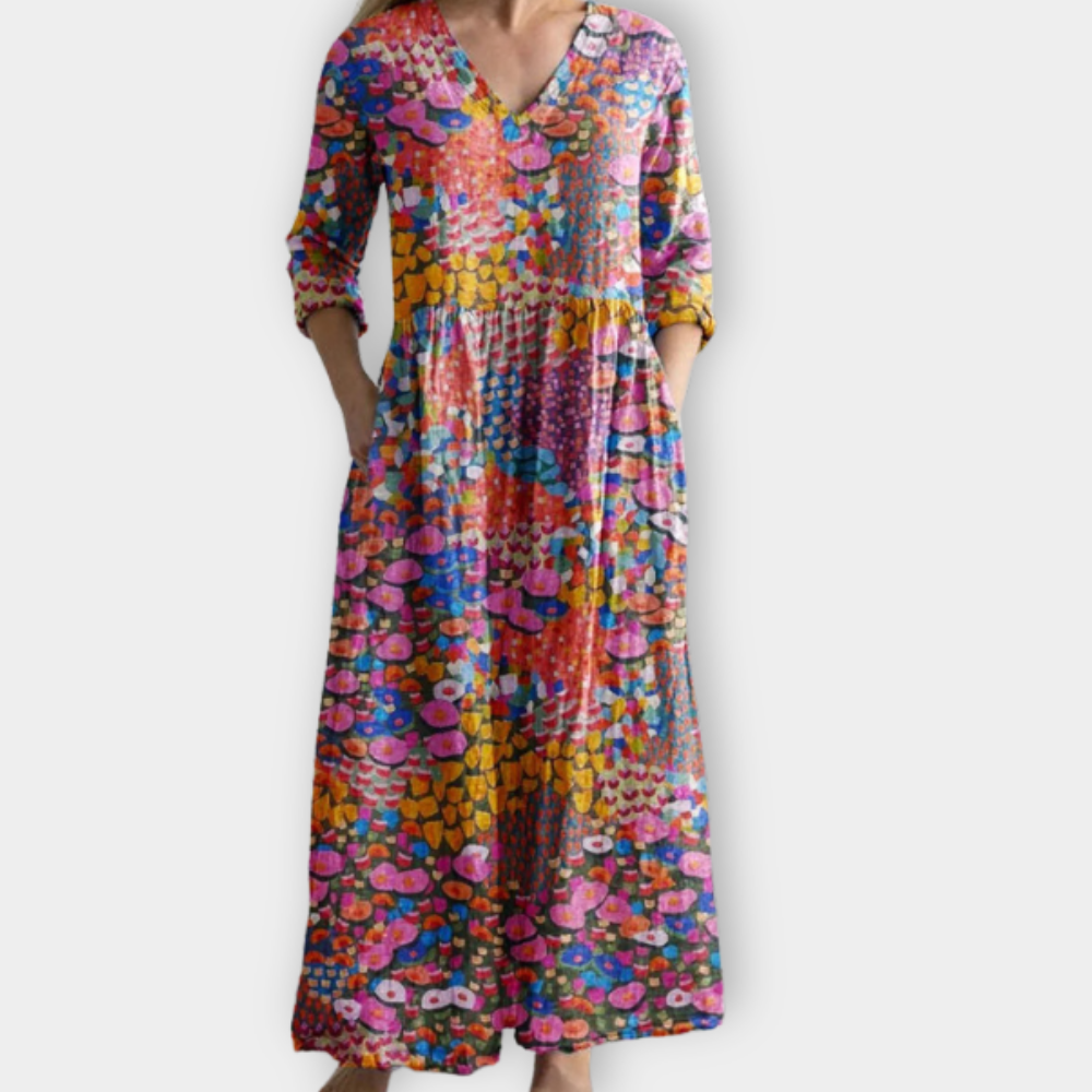Prisanda | Women's Boho Maxi Dress Made of Soft Premium Fabric