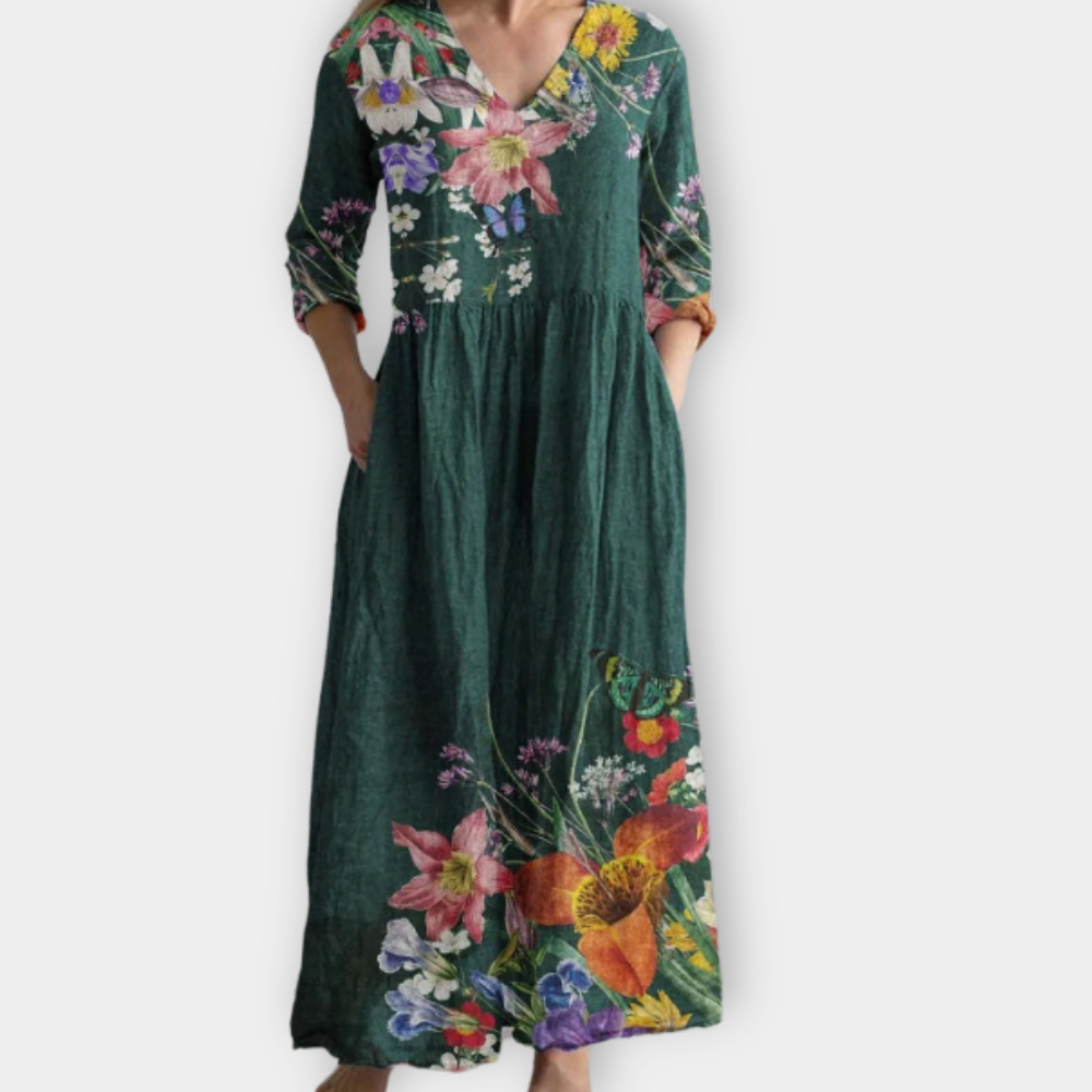 Jorunhild | Women's Boho Maxi Dress Made from Soft Premium Fabric