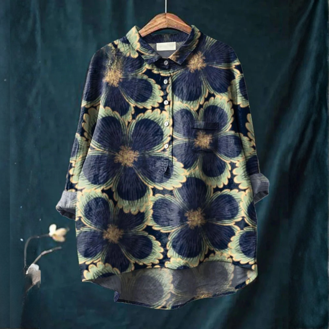Chiara | Women's Longline Patterned Shirt