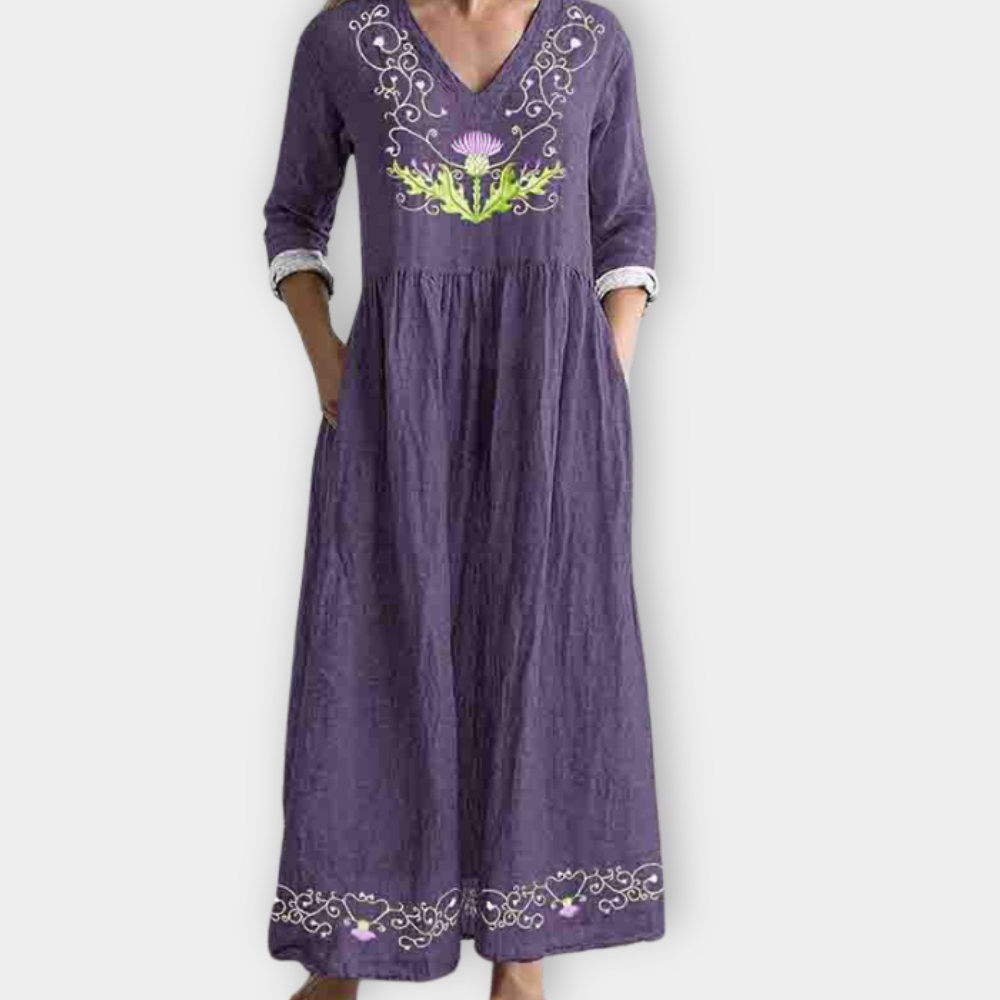 Hildemara | Women's Boho Maxi Dress Made of Soft Premium Fabric