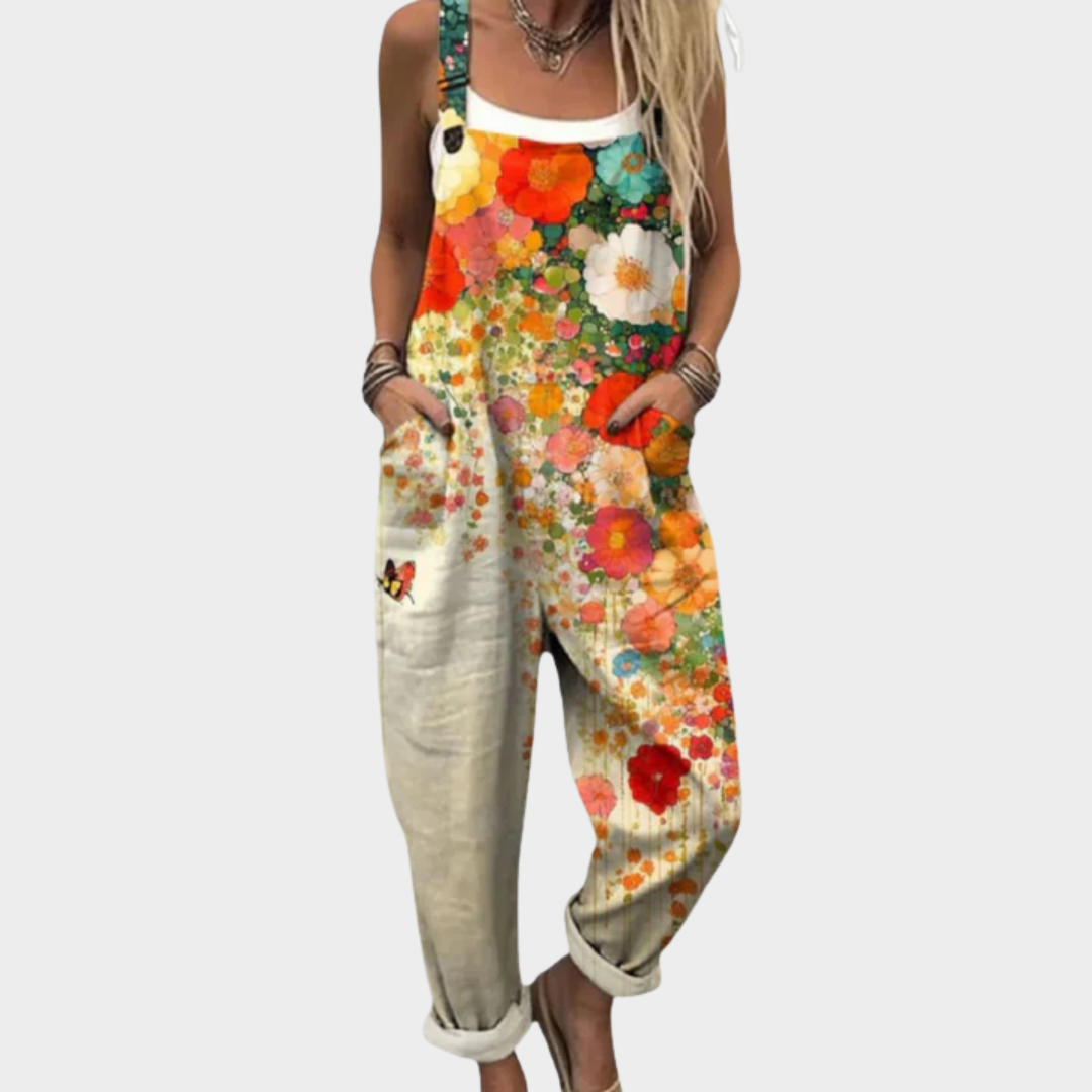 Women's Comfortable Printed Dungarees