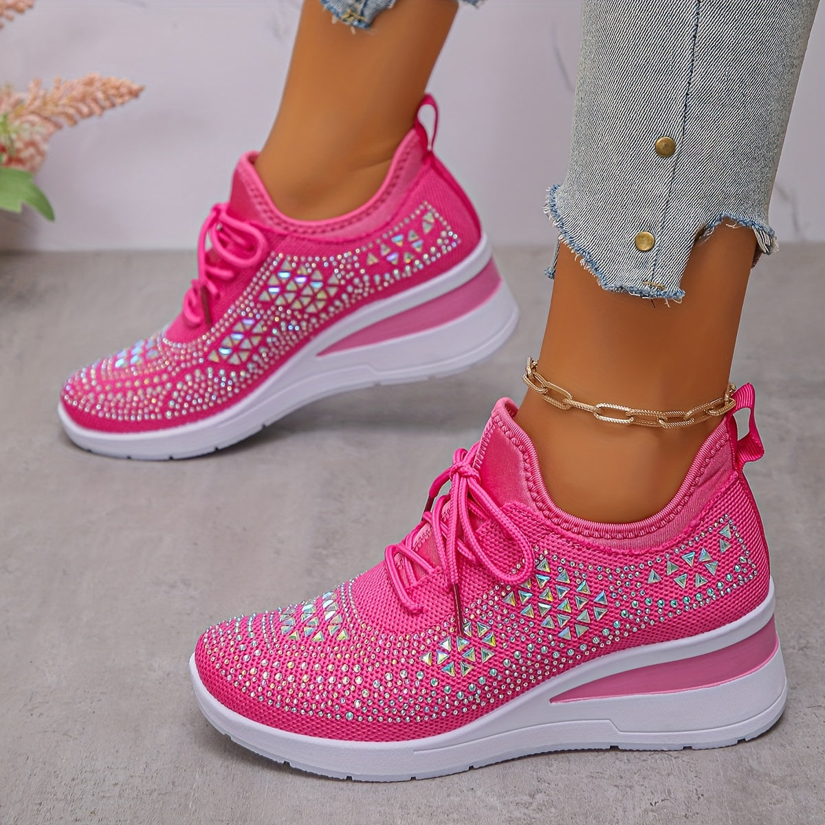 Tessa | Women's Cushioned Lace-Up Trendy Orthopedic Trainers with Arch Support