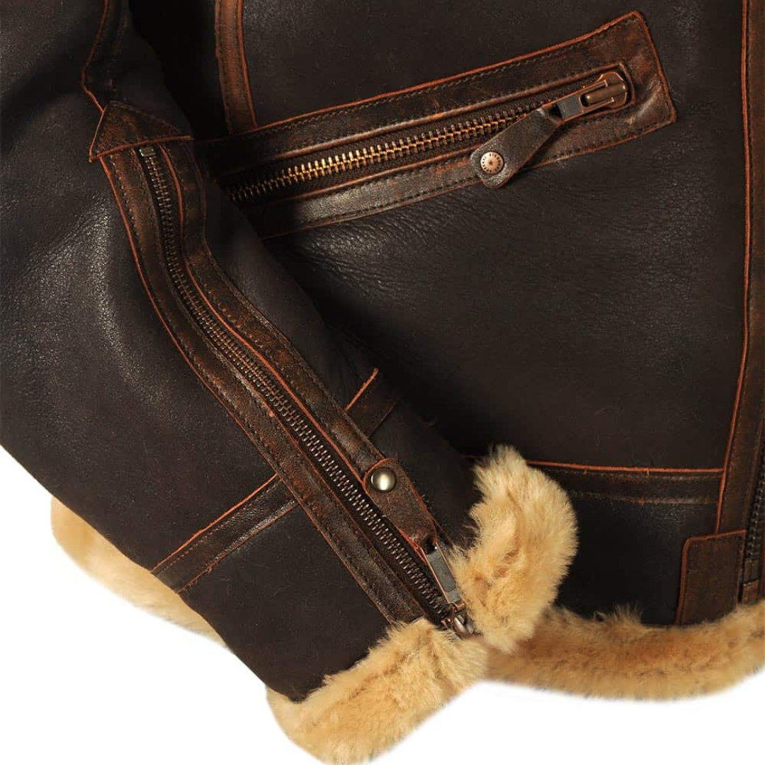 Angelo | Trendy Men's Pilot Jacket with Long Sleeve