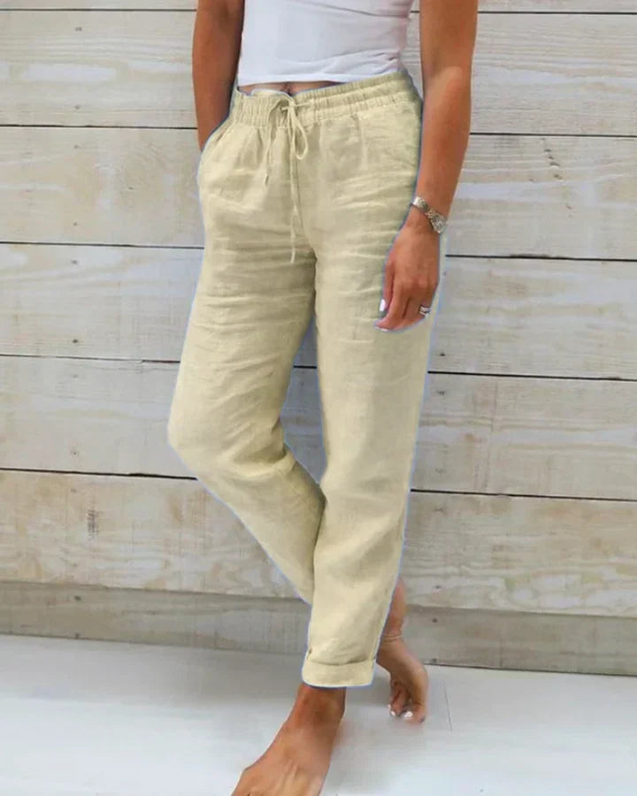 Melanie | Relaxed Casual Women's Trousers with Drawstring