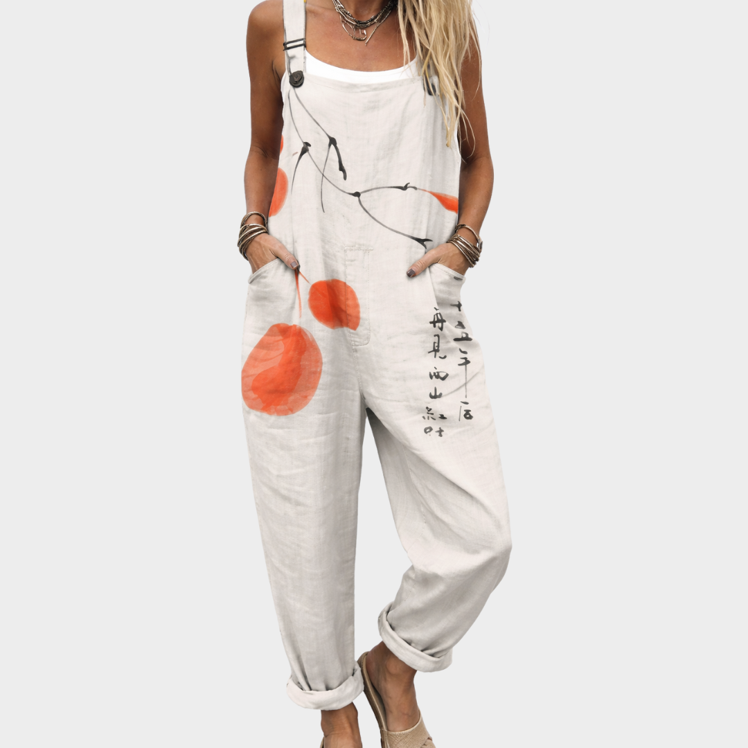 Women's Comfortable Printed Dungarees