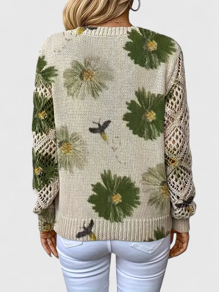 Noelle | Women's Floral Jumper with V-Neck