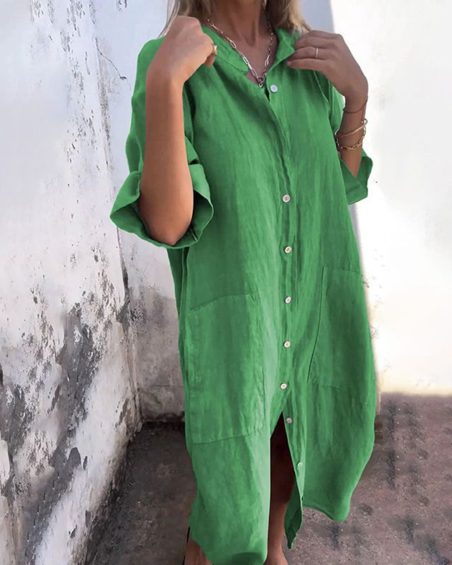 Meiva | Women's Shirt Long Maxi Dress