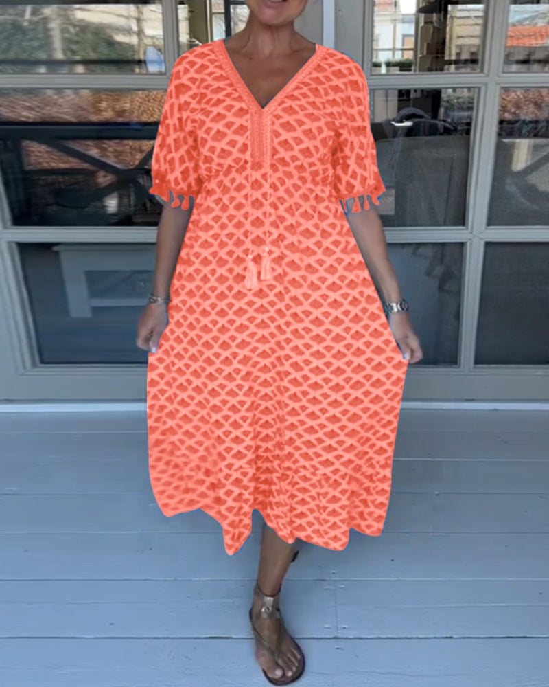 Tina | Women's Printed Casual Midi Dress