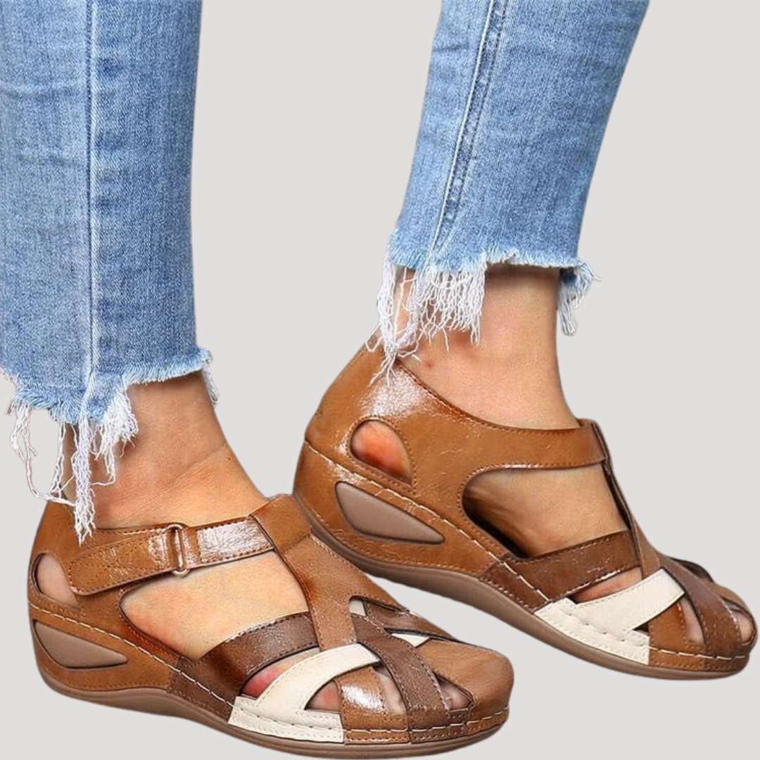 Cushioned Slip-On All-Day Wear Women's Closed-Toe Walking Sandals Designed for Comfort
