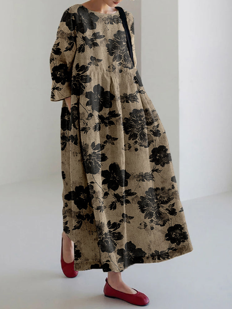 Nerisse | Women's Relaxed Botanical Print Dress