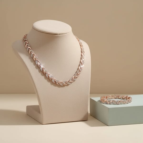 Isla | Fishtail Set with Rhinestone Accents