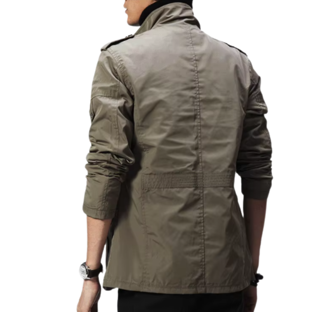 Men's Elegant Windproof Jacket with Long Sleeve