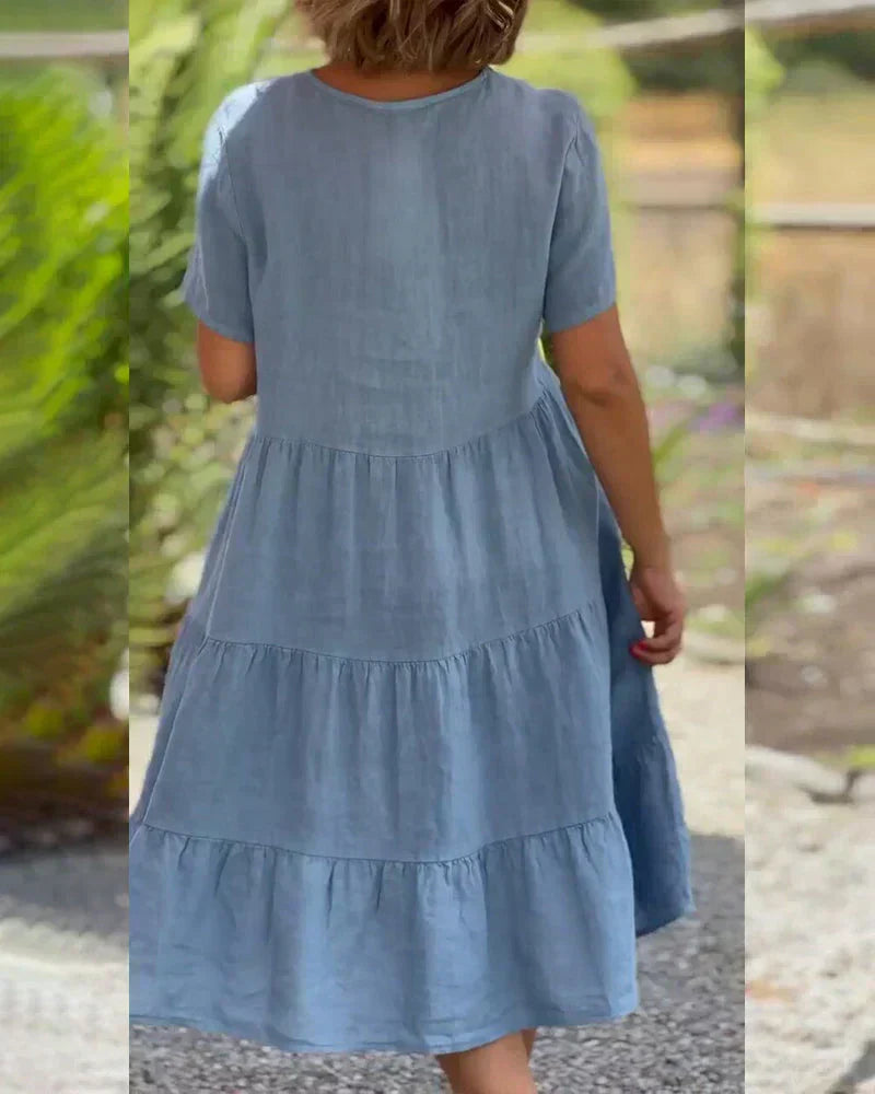 Bexley | Women's Relaxed Casual Summer V-neck Mini Dress
