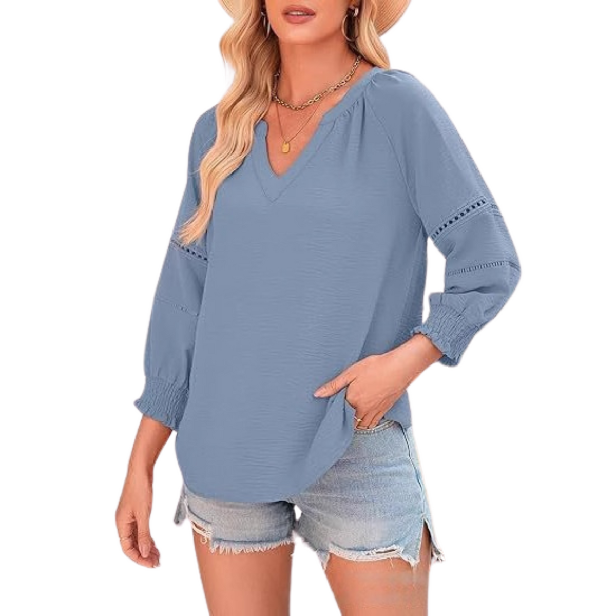 Gianna | Women's Casual Elegant Lantern Sleeve Summer Blouse
