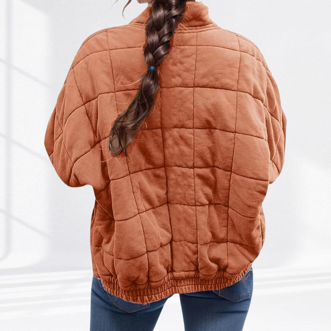 Sloane | Women's Quilted Comfort Jacket with Round Neck and Long Sleeve