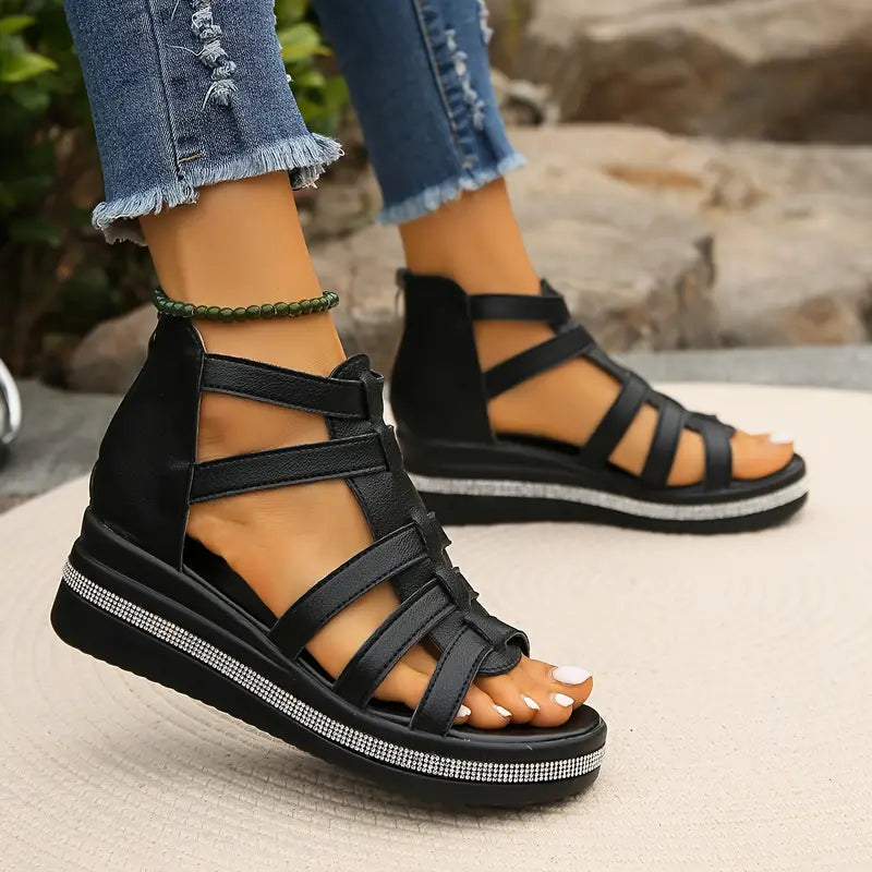 Neri | Women's Cushioned Open-Toe Elegant Orthopedic Sandals