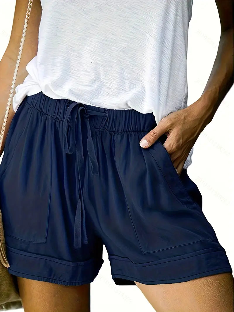Denzel | Women's Casual Summer Drawstring Shorts