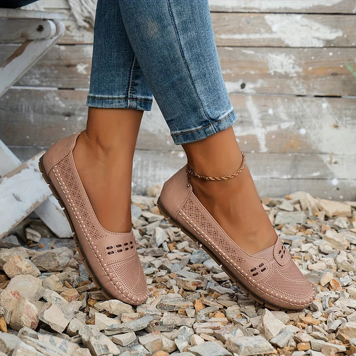 Paulette | Women's Cushioned Slip-On Chic Orthopedic Footwear with Arch Support