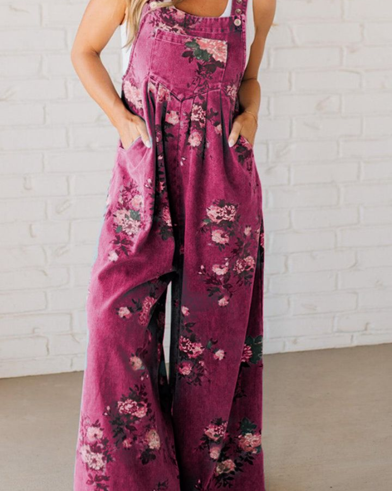 Mirona | Women's Casual Denim Overall with Pockets