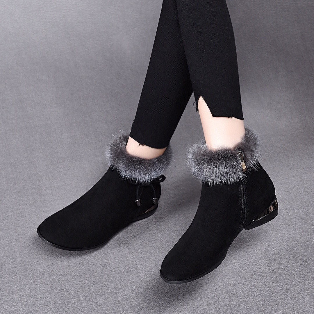 Stacey | Women's Cushioned Slip-On Soft Ankle Boots