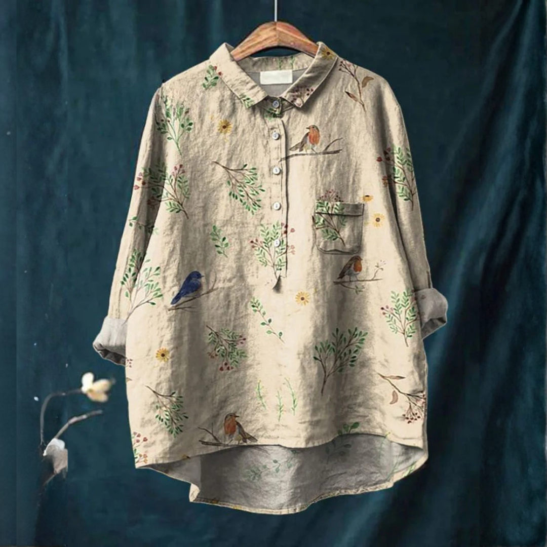 Arianna | Women's Longline Patterned Shirt