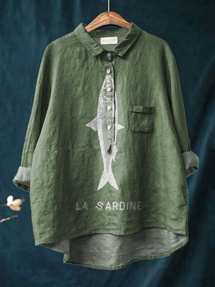 Federica | Women's Longline Patterned Shirt