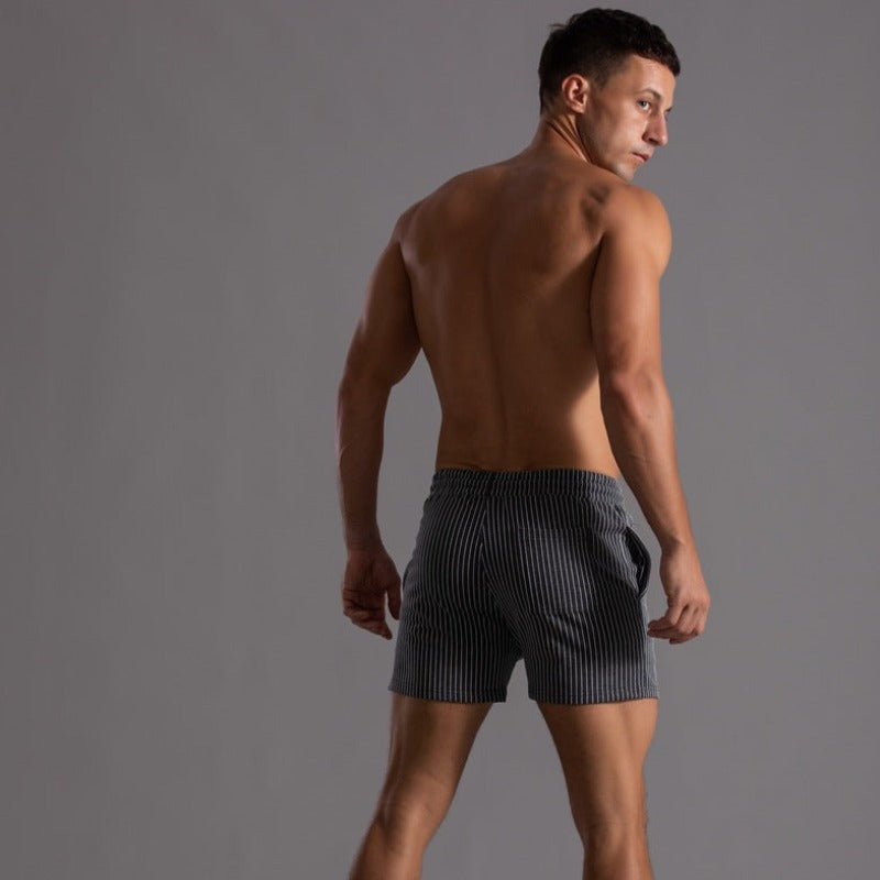 Orion | Men's Striped Shorts with Drawstring