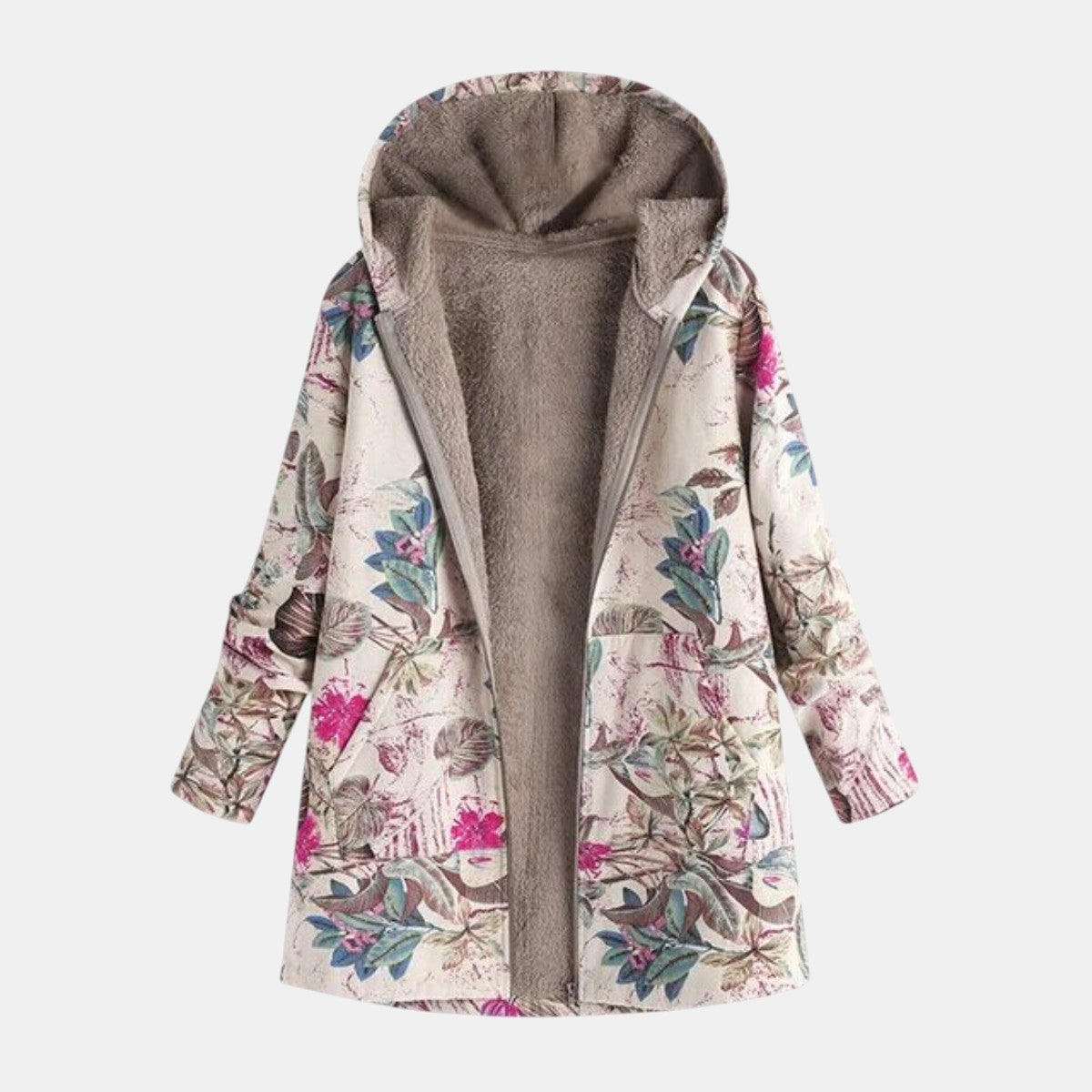 Ivy | Women's Floral Relaxed Pastel Botanical Lined Jacket