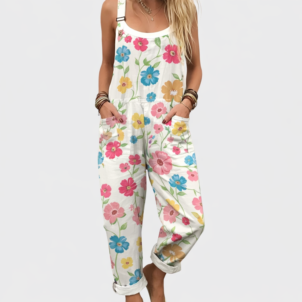 Women's Comfortable Printed Dungarees