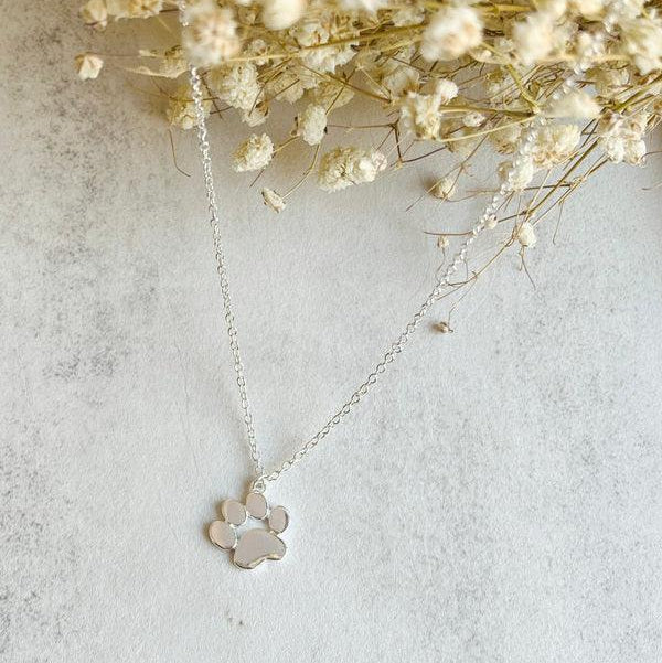 PawNova | Sleek Minimalist Paw Print Pendant