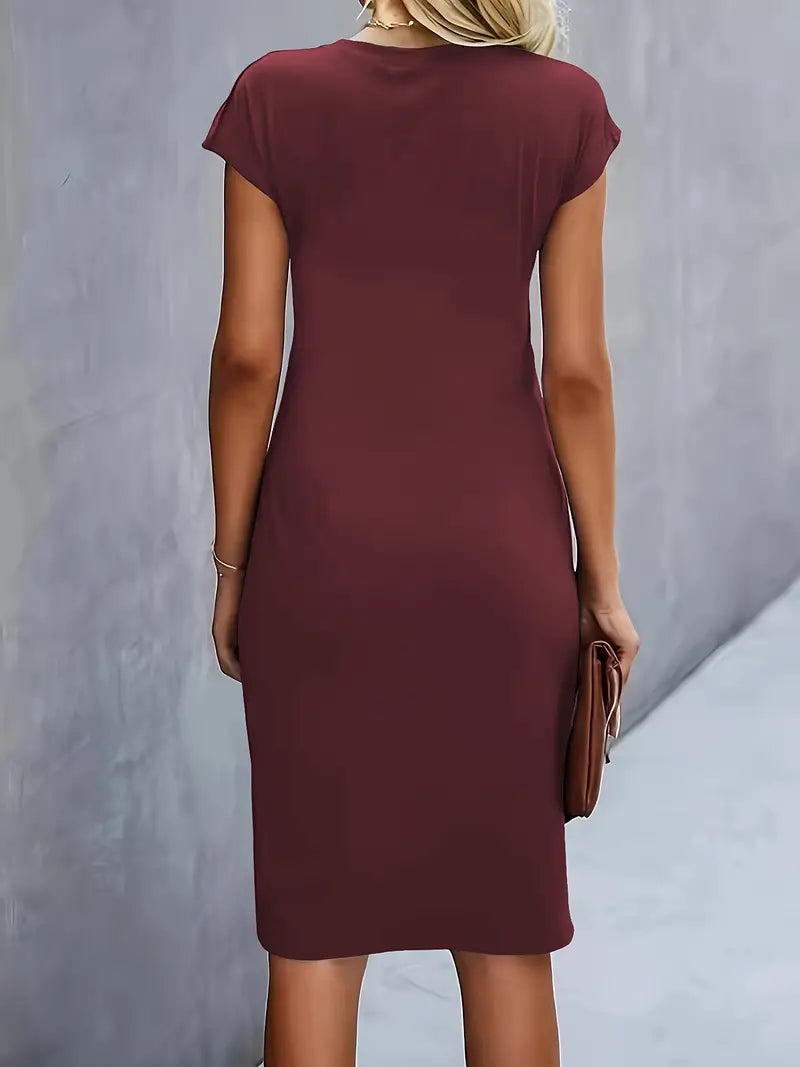 Katrien | Women's Elegant Midi Dress with a Flattering Fit