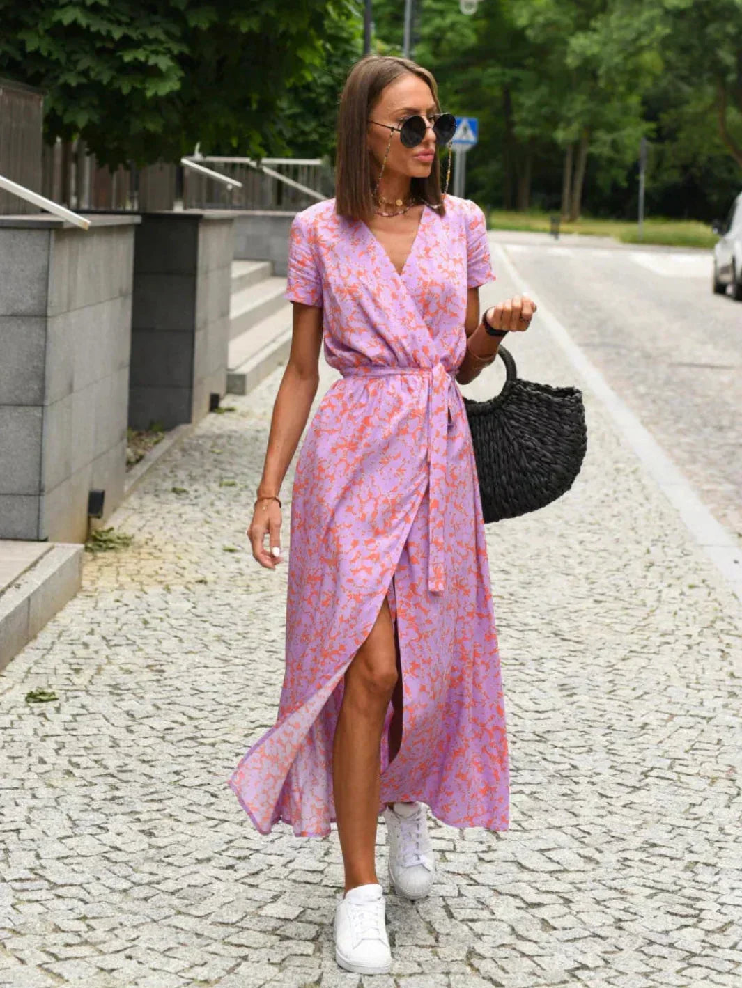 Leanne | Women's Elegant Tummy Covering Midi Dress