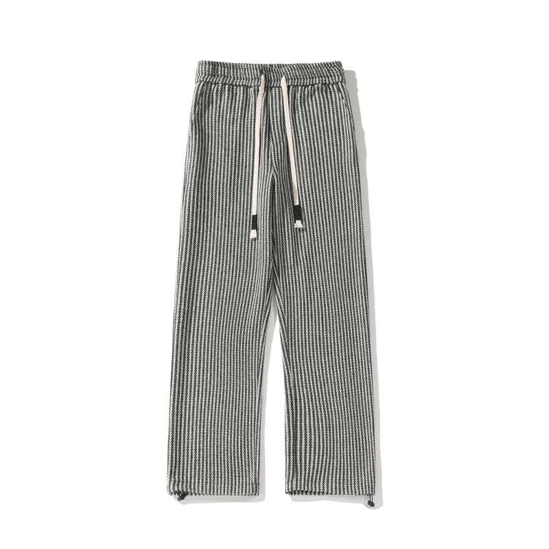 Lamine | Women's Herringbone Sweatpants with Pockets and Drawstring