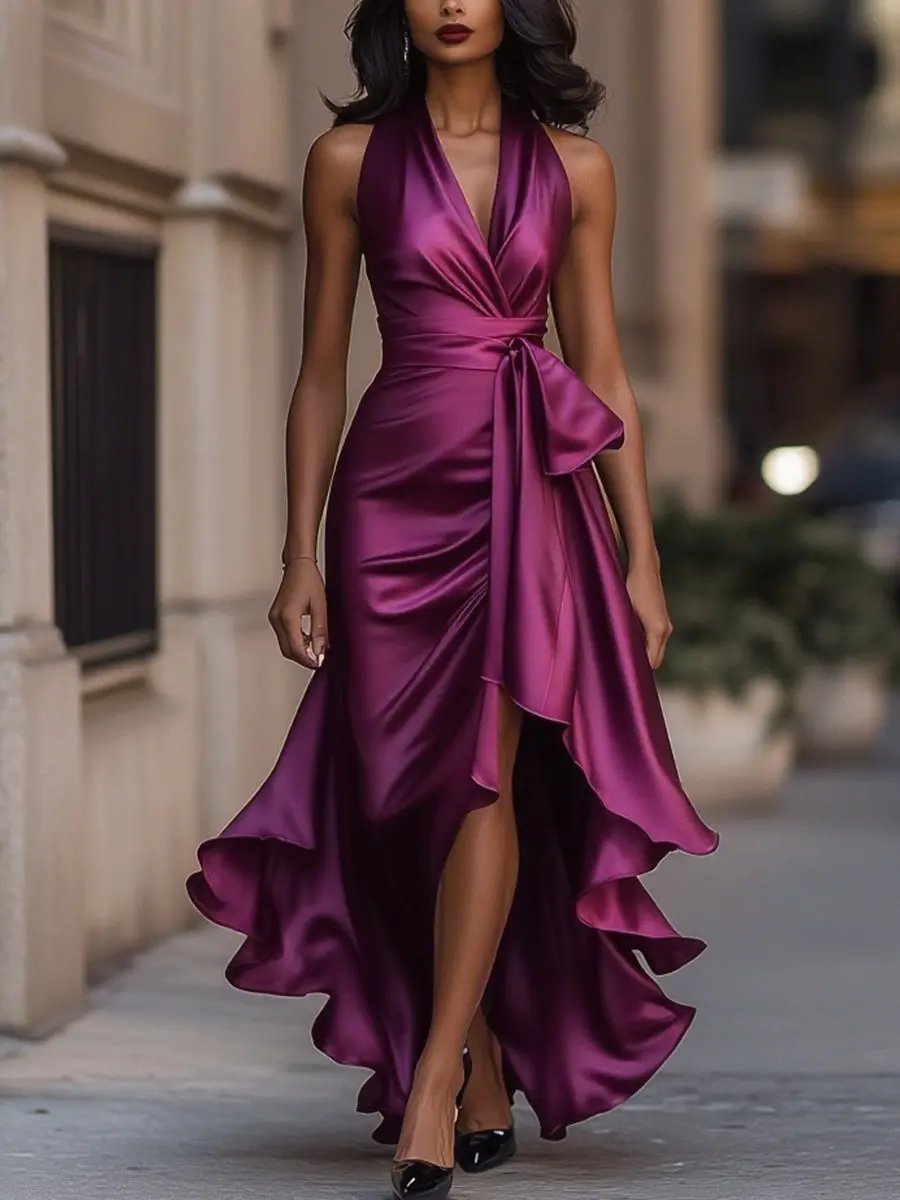 Nocturna | Women's Classic Elegance Maxi Dress