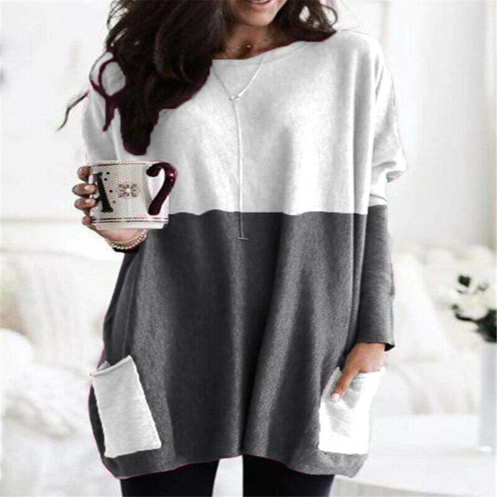 Paris | Women's Longline Relaxed Casual Long Sleeve Lightweight Sweatshirt