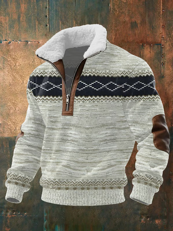 Gustav | Quality Zip Up with Shearling Lined Collar